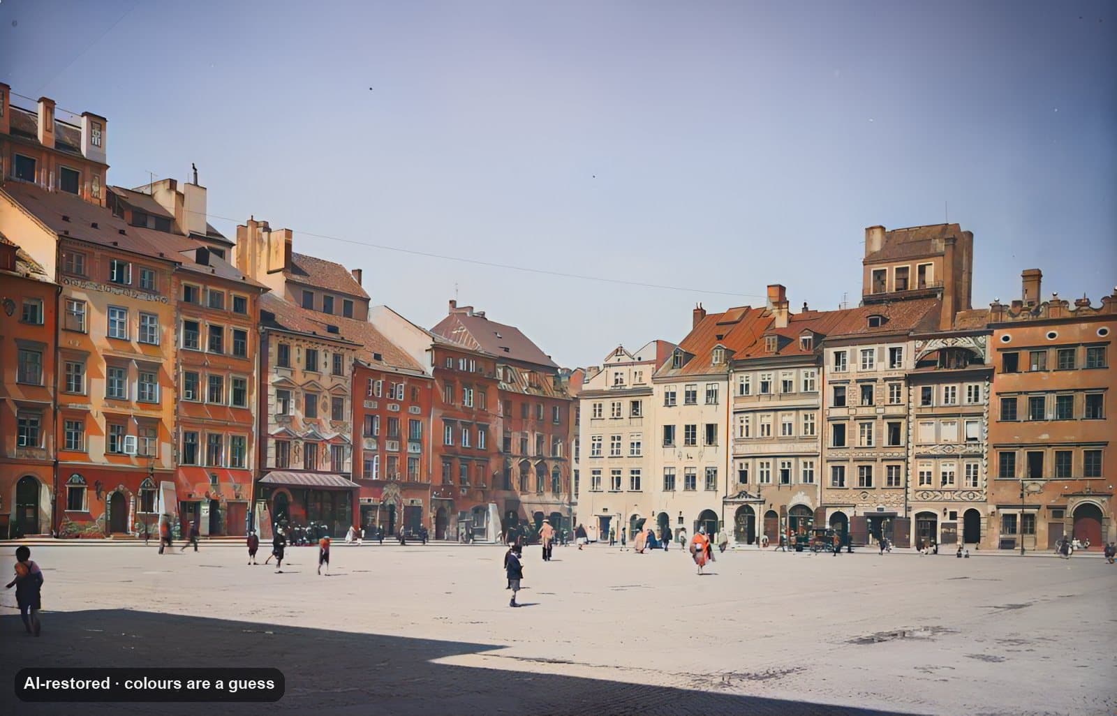 Rynek Starego Miasta (Old Town Market Square): ai-restored